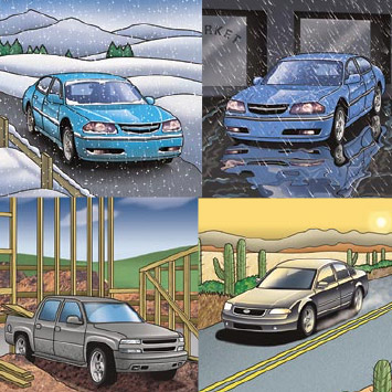 cars in all seasons photo